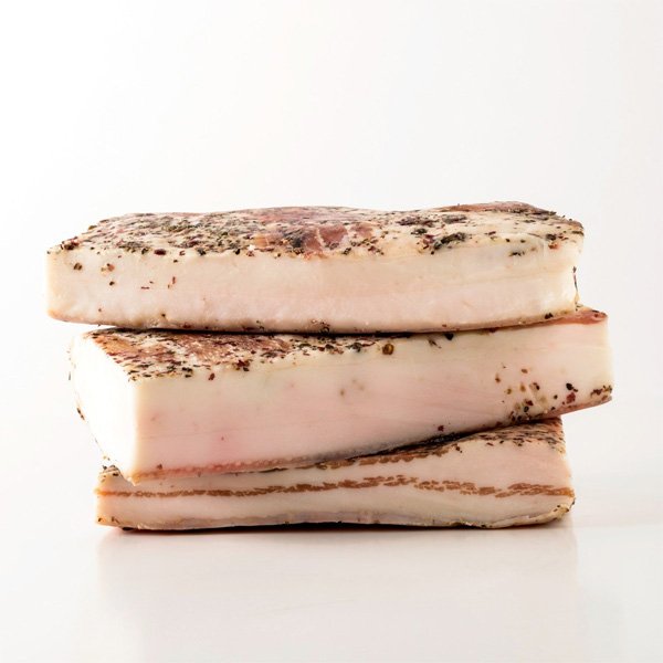 Gedroogde vleeswaren Italie Lardo di Colonnata Toscane