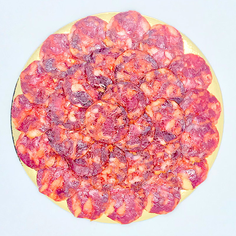 Plakjes Droge worsten - Chorizo 100% Iberico Bellota - Pata Negra - Juan Pedro Domecq - Spanje - Jabugo Online bestellen webshop